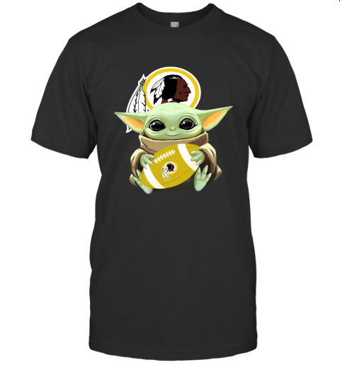 Star Wars Baby Yoda Hugs Washington Redskins The Best The Mandalorian Football Fans Hug Me You Must
