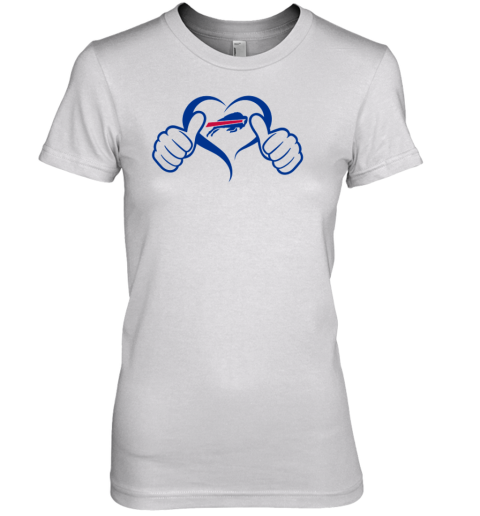 Buffalo Bills Heart Hand Premium Women's T-Shirt