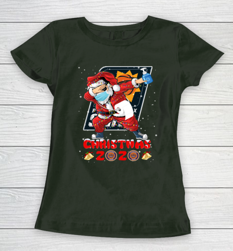 Phoenix Suns Funny Santa Claus Dabbing Christmas 2020 NBA Women's T-Shirt 4