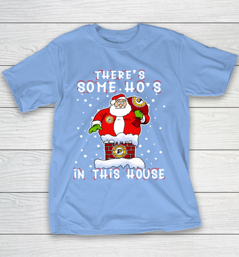 Indiana Pacers Christmas There Is Some Hos In This House Santa Stuck In The Chimney NBA Youth T-Shirt 8