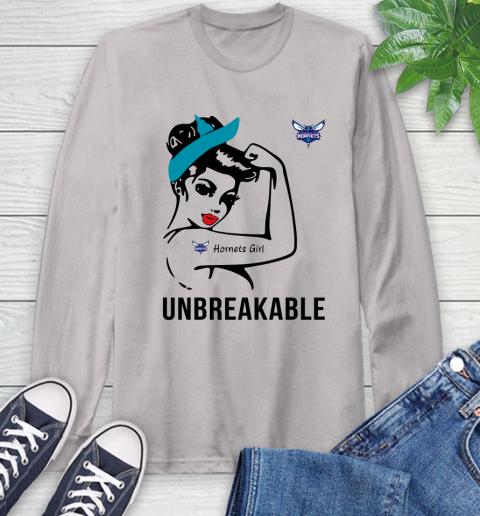NBA Charlotte Hornets Girl Unbreakable Basketball Sports Long Sleeve T-Shirt 11