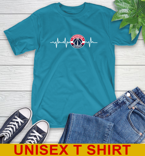 Washington Wizards NBA Basketball Heart Beat Shirt T-Shirt - Image 10