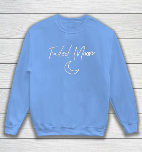 Faded Moon Sweatshirt Tee For Sports