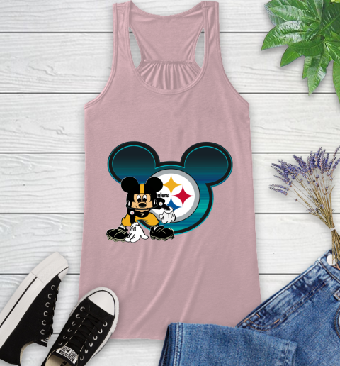 NFL Pittsburgh Steelers Mickey Mouse Disney Football T Shirt Racerback Tank 11
