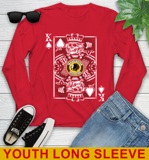 Washington Redskins NFL Football The King Of Spades Death Cards Shirt Youth Long Sleeve 12 Washington Redskins NFL Football The King Of Spades Death Cards Shirt Youth Long Sleeve - Image 12