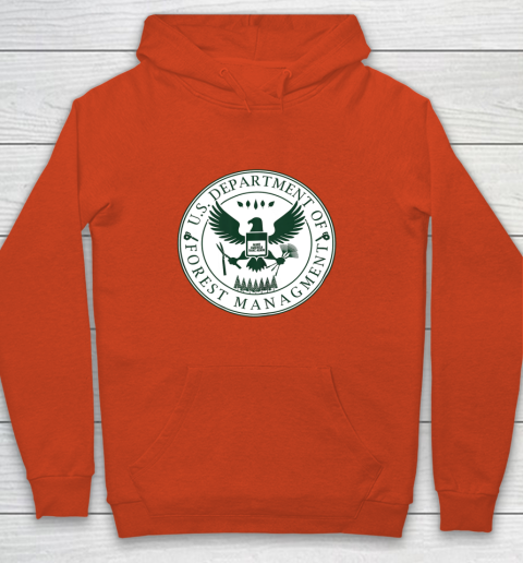 Make America Rake Again US Department Of Forest Managment Youth Hoodie 3