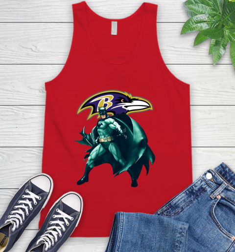 NFL Batman Football Sports Baltimore Ravens Tank Top 6
