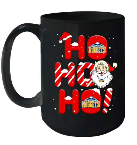 Denver Nuggets NBA Basketball Ho Ho Ho Santa Claus Merry Christmas Shirt Ceramic Mug 15oz