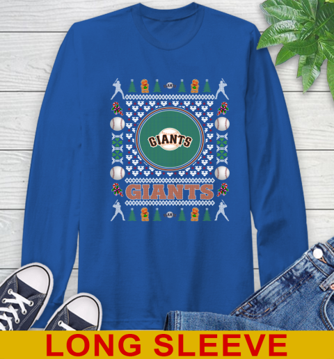 San Francisco Giants Merry Christmas MLB Baseball Loyal Fan Long Sleeve T-Shirt 11