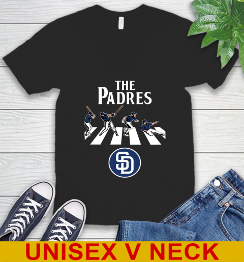 MLB Baseball San Diego Padres The Beatles Rock Band Shirt V-Neck T-Shirt