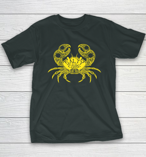 Salty To The Core Crab Youth T-Shirt 3