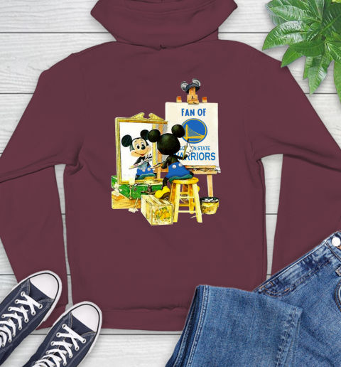 NBA Basketball Golden State Warriors Mickey Drawing Shirt 18