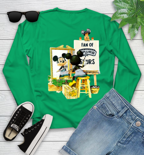 NBA Basketball San Antonio Spurs Mickey Drawing Shirt 118