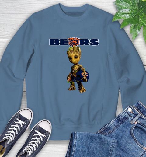 Chicago Bears NFL Football Groot Marvel Guardians Of The Galaxy Sweatshirt 7