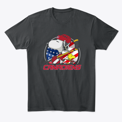 r3hx montreal canadienssnoopy and woodstock nhl classic t shirt 2 front black
