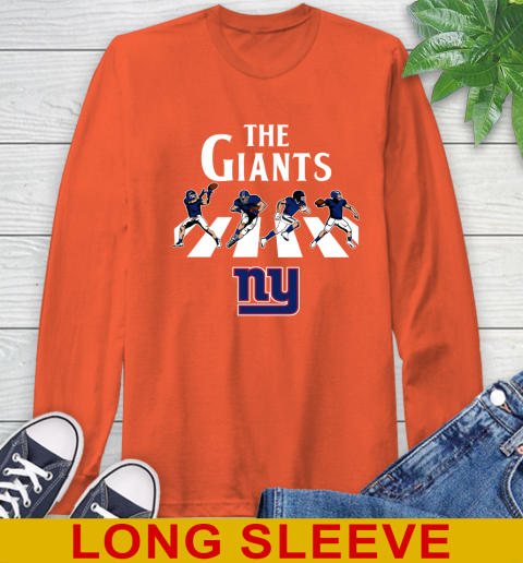 NFL Football New York Giants The Beatles Rock Band Shirt Long Sleeve T-Shirt 4