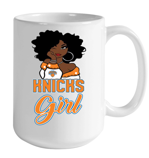 New York Knicks Girl NBA Color Changing Mug 15oz 2