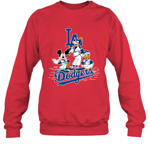 MLB Los Angeles Dodgers Mickey Mouse Donald Duck Goofy Baseball T Shirt  Sweatshirt