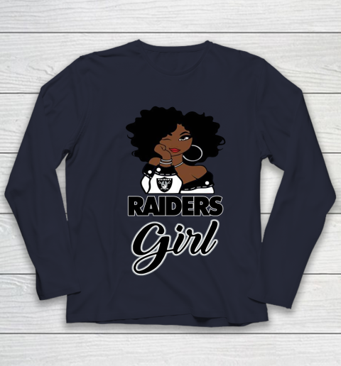 Oakland Raiders Girl NFL Youth Long Sleeve 3