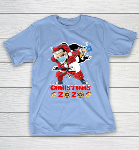 Pittsburgh Penguins Funny Santa Claus Dabbing Christmas 2020 NHL T-Shirt 10