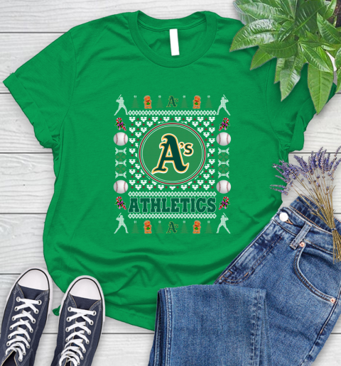 Oakland Athletics Merry Christmas MLB Baseball Loyal Fan Ugly Shirt 94