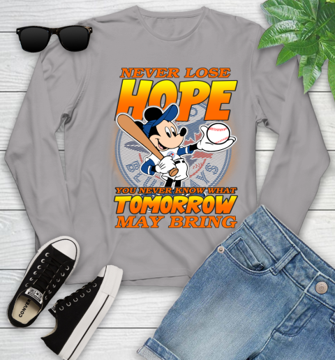 Toronto Blue Jays MLB Baseball Mickey Disney Never Lose Hope Youth Long Sleeve 5