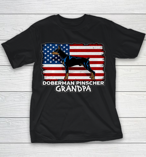 Grandpa Funny Gift Apparel  Mens Doberman Pinscher Grandpa Youth T-Shirt