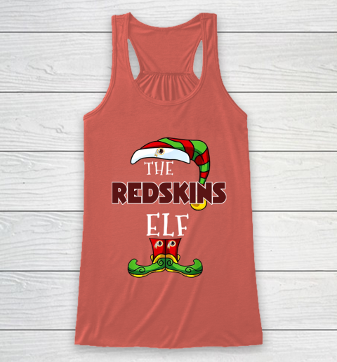 Washington Redskins Christmas ELF Funny NFL Racerback Tank 3