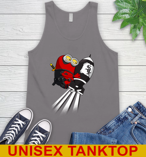 MLB Baseball Chicago White Sox Deadpool Minion Marvel Shirt Tank Top 6