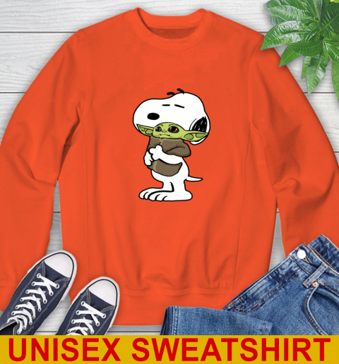 Snoopy Hugging Baby Yoda Shirt 28