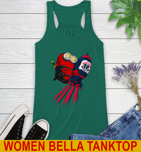 NBA Basketball Washington Wizards Deadpool Minion Marvel Shirt Racerback Tank 5