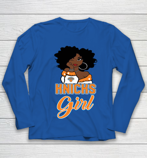 New York Knicks Girl NBA Youth Long Sleeve 9