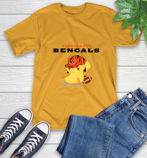 NFL Pikachu Football Sports Cincinnati Bengals T-Shirt 3
