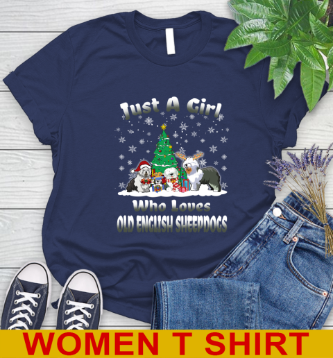 Christmas Just a girl who love old english sheepdogs dog pet lover 237
