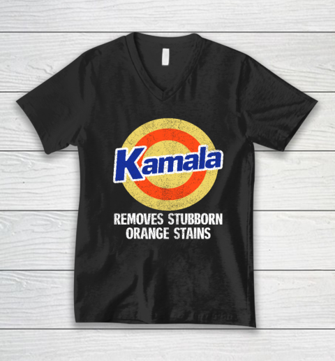 Kamala Removes Stubborn Orange Stains, Kamala Harris 2024 V-Neck T-Shirt