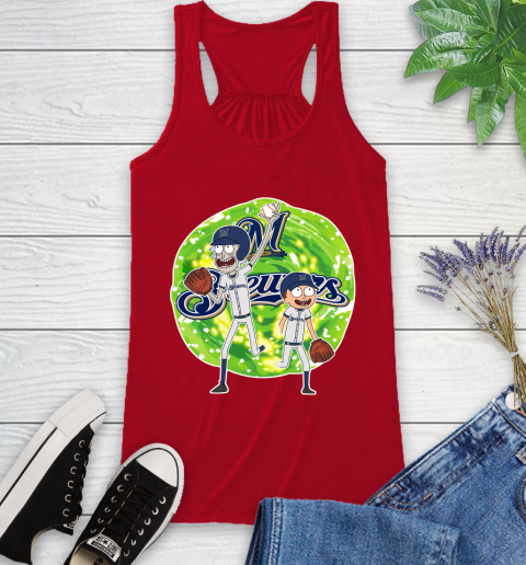MLB Milwaukee Brewers Rick And Morty Baseball Sports Racerback Tank 6