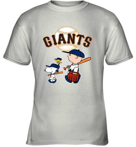 San Francisco Giants Let's Play Baseball Together Snoopy MLB Youth T-Shirt