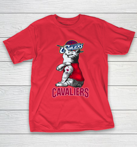 NBA Basketball My Cat Loves Cleveland Cavaliers T-Shirt 9