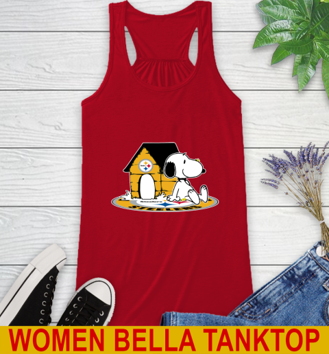 NFL Football Pittsburgh Steelers Snoopy The Peanuts Movie Shirt Racerback Tank 6