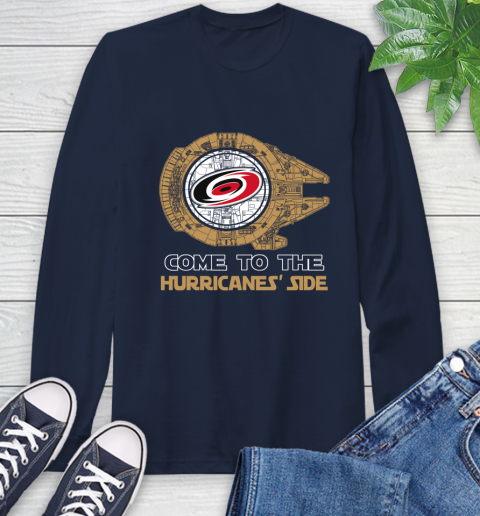 NHL Come To The Carolina Hurricanes Wars Hockey Sports Long Sleeve T-Shirt 3