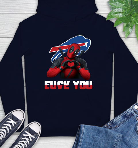 NHL Buffalo Bills Deadpool Love You Fuck You Football Sports Hoodie 3