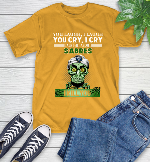 NHL Talk Shit About Buffalo Sabres I Kill You Achmed The Dead Terrorist Jeffrey Dunham Hockey T-Shirt 2
