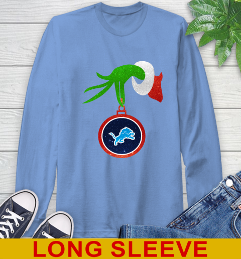Detroit Lions Grinch Merry Christmas NFL Football Long Sleeve T-Shirt 11