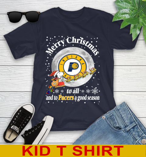 Indiana Pacers Merry Christmas To All And To Pacers A Good Season NBA Basketball Sports Youth T-Shirt 2