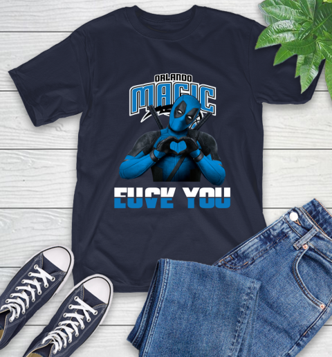 NBA Orlando Magic Deadpool Love You Fuck You Basketball Sports T-Shirt 3