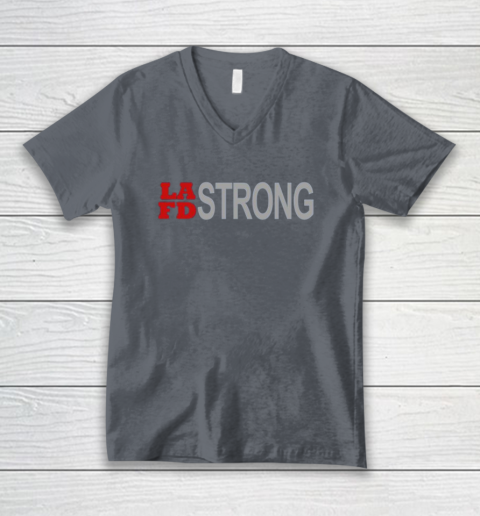 LAFD Strong V-Neck T-Shirt 5