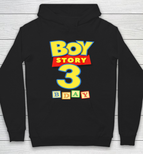 Toy Blocks Boy Story 3 Year Old Birthday Hoodie