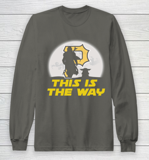 Pittsburgh Pirates MLB Baseball Star Wars Yoda And Mandalorian This Is The Way Long Sleeve T-Shirt 5