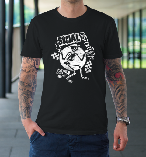 Social Distortion White Spray Skelly T-Shirt