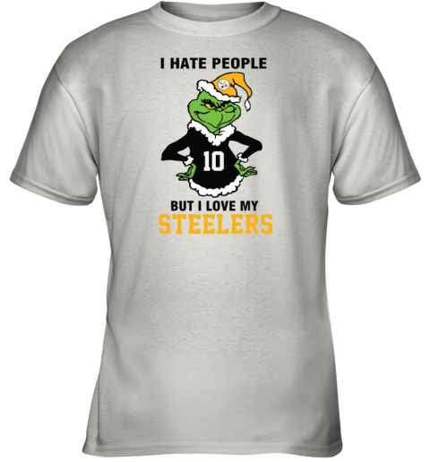 I Hate People But I Love My Steelers Pittsburgh Steelers NFL Teams Youth T-Shirt